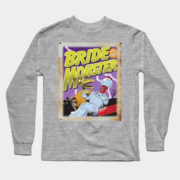 Mystery Science Rusty Barn Sign 3000 - Bride of the Monster Long Sleeve T-Shirt by Starbase79